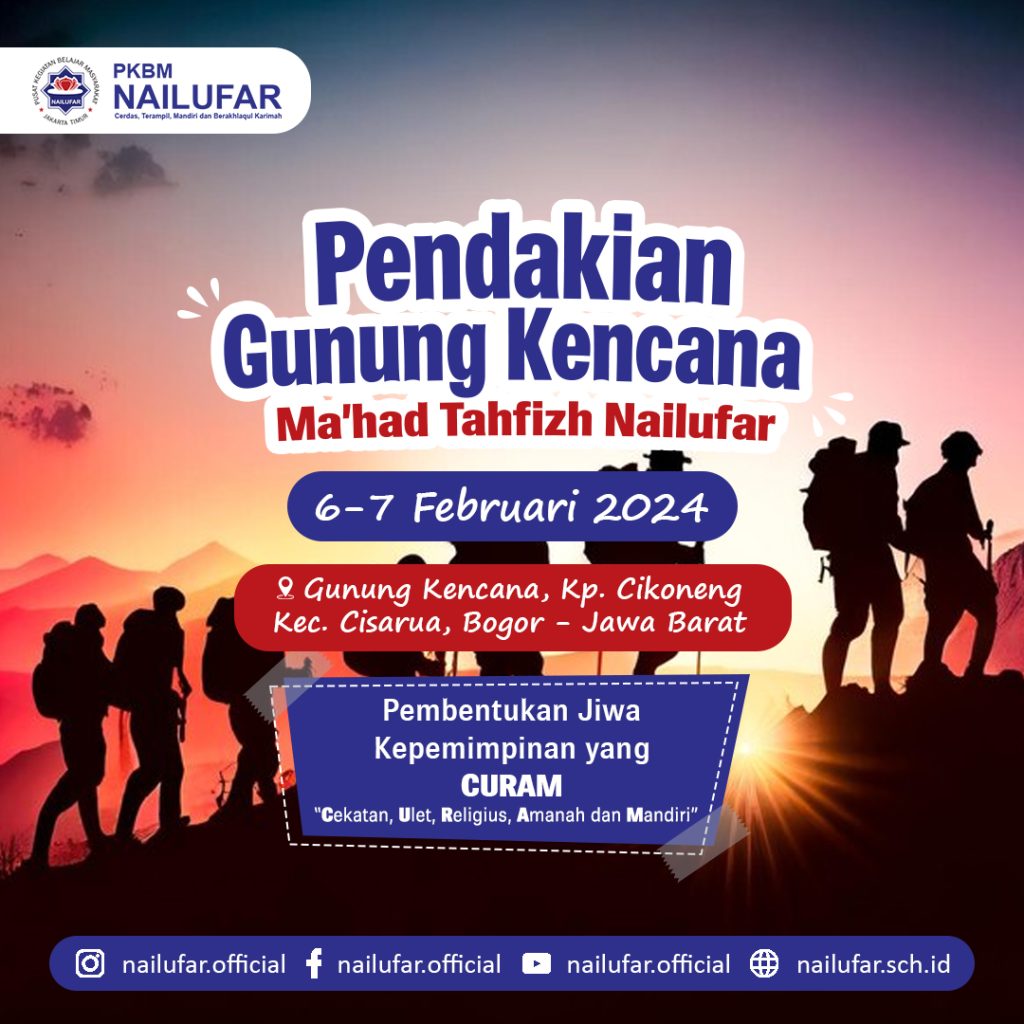Pendakian Gunung Kencana - Ma'had Tahfihz Sekolah Islam Nailufar